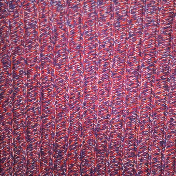 Banana Republic Marled Pink and Purple Knit Crew Neck Sweater - Picture 5 of 7